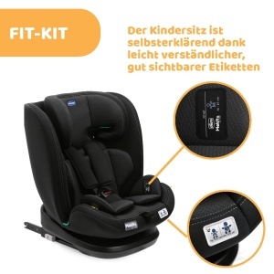 Scaun auto Chicco Mokita I-Size, cu sistem Isofix, negru, pentru copii 76-150 cm - Img 8