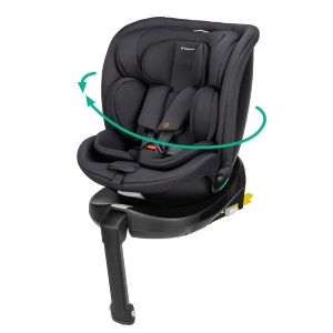 Scaun auto copii Bebeconfort RevolveFix Plus 360 i-Size, rotire 360, 0-12 ani, negru