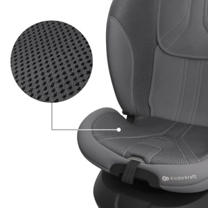 Scaun auto copii Kinderkraft I-GROW 2 PRO, 0-36 kg, rotire 360, gri - Img 10