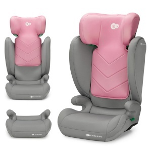 Scaun auto copii Kinderkraft I-SPARK i-Size, 3.5-12 ani, 15-36 kg, Roz - Img 3