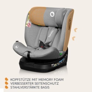Scaun auto copii Lionelo Brave i-Size 360deg Rotativ ISOFIX R129 - Img 4