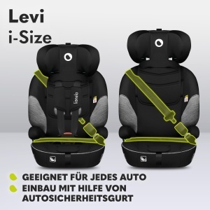 Scaun auto copii Lionelo Levi i-Size 76-150 cm reglabil pe inaltime spuma cu memorie protectie laterala - Img 4