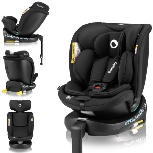 Scaun auto copii Lionelo Navy i-Size 360deg 40-150 cm ISOFIX reglabil confortabil