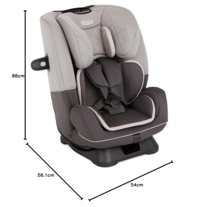 Scaun auto Graco SlimFit R129, 40-145 cm, gri - Img 8