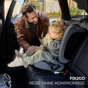 Scaun Auto Kinderkraft FIX2GO, 76-150 cm, cu Isofix, Gri - Img 2