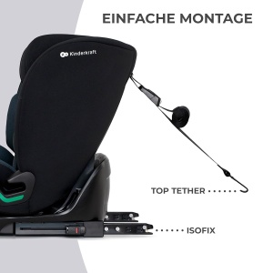 Scaun auto Kinderkraft ONETO3 i-Size 76-150 cm, 9-36 kg, Negru - Img 7