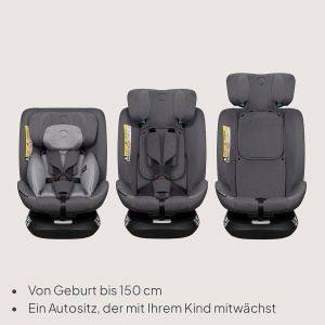 Scaun Auto Lionelo Bastiaan i-Size, 360 Rotativ, Isofix, pentru copii 40-150 cm - Img 3