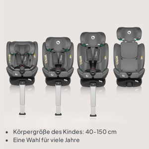 Scaun Auto LIONELO BRAAM i-Size 360 Rotativ pentru Copii 0-36kg, ISOFIX, Ajustabil - Img 3