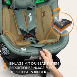 Scaun auto LIONELO LAVENDER I-SIZE pentru copii 76-150 cm, cu ISOFIX si reglaj - Img 8
