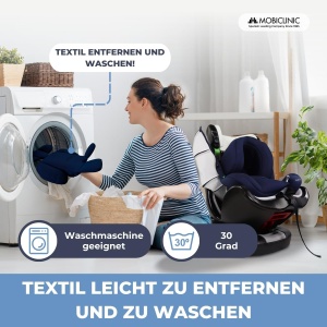 Scaun Auto Mobiclinic Pandafix, ISOFIX, 360 Rotire, Grupa 0-3, 0-36kg - Img 7