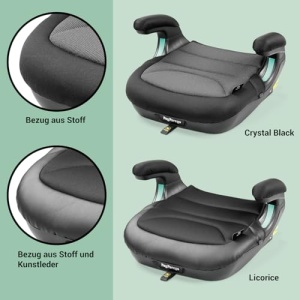 Scaun auto Peg Perego Viaggio Shuttle, Scaun auto inaltator cu ISOFIX pentru copii de la 125 la 150 cm (6-12 ani), 22-36 kg, Negru Cristal - Img 3
