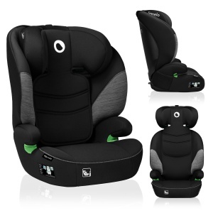 Scaun Auto pentru Copii LIONELO LARS i-Size 100-150 cm, Cu Protectie Laterala si Ajustare Cap