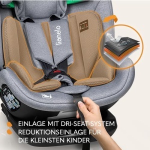 Scaun auto pentru copii LIONELO LAVENDER I-SIZE de la 76 la 150 cm conform standardului R129 i-Size montare ISOFIX in directia de mers si centura TT t - Img 8