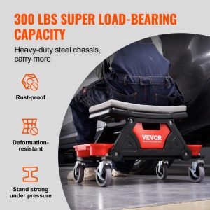 Scaun de lucru VEVOR BLC9010, 136 kg, cu roti, cu spatiu de depozitare - Img 5