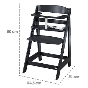 Scaun de masa Babyhochstuhl Sit Up Flex - din lemn, ajustabil, negru - Img 11