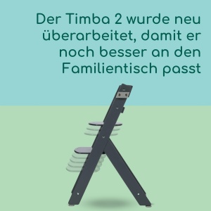 Scaun de masa Bebeconfort Timba 2, Ergonomic, Culoare Grey Mist, Pana la 110 kg - Img 5