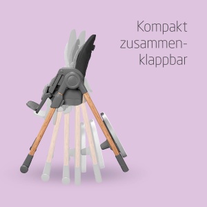 Scaun de masa copii Maxi-Cosi Minla, 6 in 1, 0-14 ani, 9 inaltimi, Essential Graphite - Img 5
