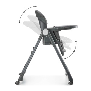 Scaun de masa Kinderkraft TULO 3-in-1, 5 inaltimi, gri - Img 6