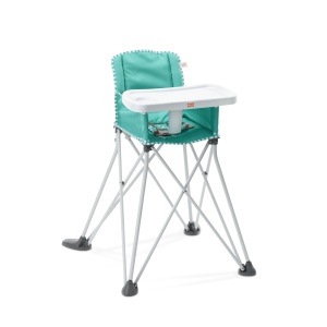Scaun de masa portabil Bright Starts Pop N Dine, unisex, 6 luni, teal