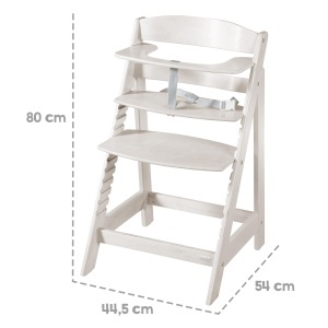 Scaun inalt pentru copii Babyhochstuhl Sit Up Flex, reglabil, din lemn, 6 luni - 70 kg, culoare Stone Washed - Img 11