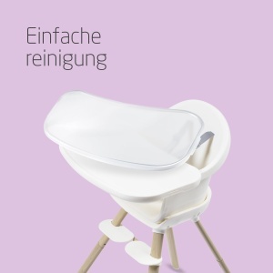 Scaun inalt pentru copii Maxi-Cosi Moa 4 in 1 care creste odata cu copilul, 6 luni-7 ani, 0-25 kg, scaun inalt reglabil pentru copii, transformabil intr-un scaun inaltator, un scaun si o masuta cu scaun, Beyond White - Img 3