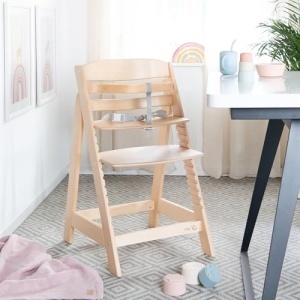 Scaun inalt pentru copii roba Sit Up III din lemn natur reglabil pana la 50 kg - Img 4