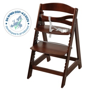 Scaun inalt pentru copii roba Sit Up III lemn maro reglabil pana la 50 kg - Img 6