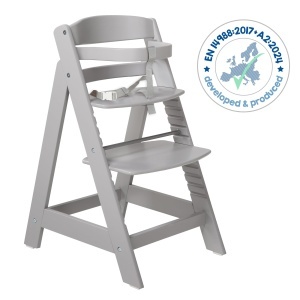 Scaun inalt pentru copii roba Sit Up III reglabil din lemn taupe pana la 50 kg - Img 6