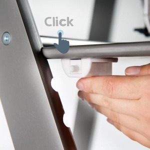 Scaun inalt roba 'Sit Up Click 'N' Flex' - Scaun inalt din lemn care creste odata cu copilul - Inchidere inovatoare cu clic - Antracit - Img 10