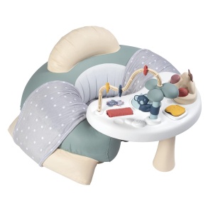 Scaun pentru bebelusi Smoby Little Smoby cu masa de activitati, pe baza de aer, 66 x 70 x 46 cm