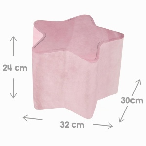 Scaun pentru copii Roba Lil Sofa - Hocker in forma de stea, culoare mauve, 24 cm - Img 6