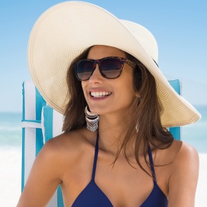 Scaun pliabil Relaxdays, 8 pozitii, cu perna pentru gat, albastruwhite - Img 3