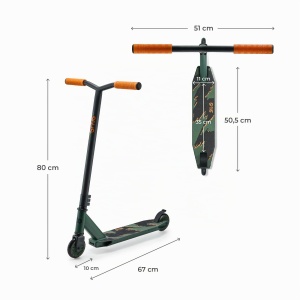 Scooter Kinderkraft Solis, pentru copii si adulti, constructie robusta, culoare verde - Img 9