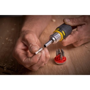 Screwdriver cu bit Stanley FMHT0-62688, cu 6 bits, ergonomie, 40 dinti - Img 5