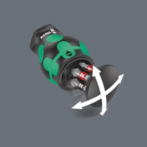Screwdriver Wera Kraftform Kompakt Stubby 1, 6 piese, cu bituri, 65 mm - Img 4