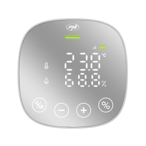 Senzor de calitate a aerului PNI HS291, monitorizare CO2, WiFi, alb