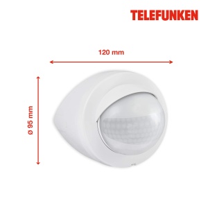 Senzor de miscare Telefunken, 200, raza 12m, IP44, alb - Img 5