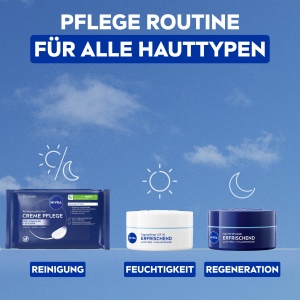 Servetele umede NIVEA Creme, 25 bucati, pentru toate tipurile de piele, cu parfum - Img 7