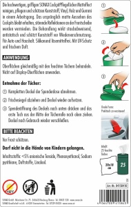 Servetele umede SONAX CockpitPflege, 25 bucati, efect mat, cu protectie UV - Img 2