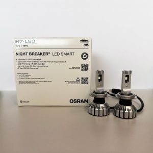 Set 2 Becuri LED H7 OSRAM NIGHT BREAKER 330 pentru Auto, Longevitati si Usor de Montat