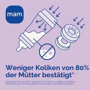 Set 2 Biberon MAM Easy Start 260 ml, Anti-Colici, Culoare Hellblau - Img 2