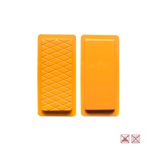 Set 2 Moldes Turron Liso si Rombo IBILI, Plastic, Culoare Orange - Img 2