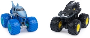 Set 2 Monster Trucks Batmobil si Megalodon 164 - Spin Master - Img 2