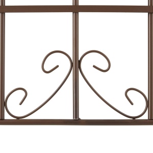 Set 2 Suporturi pentru Plante Relaxdays, 179x52 cm, Metal, Culoare Maro - Img 8