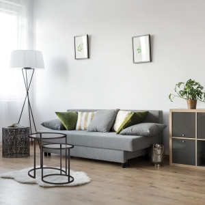 Set 2 Tabele de Cafea Relaxdays, 50,5x50cm, Sticla, Negru - Img 3