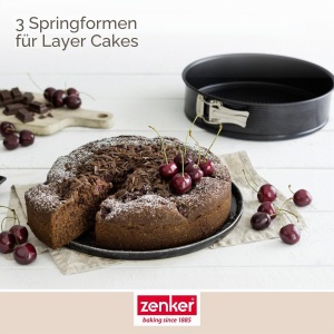 Set 3 Tavi Rotunde Zenker 20cm, 24cm, 28cm cu Antiaderent - Img 3