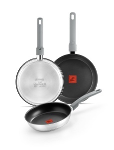 Set 3 Tigai MONIX Elite Non Stick, 20-24-26 cm, Inox 1810