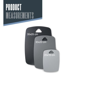 Set 3 tocatoare reversibile Lacor 60500 antibacteriene BPA-free gri - Img 2