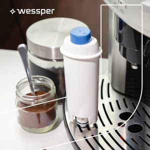 Set 4 filtre de apa Wessper AquaLunga pentru cafetiere DeLonghi DLSC002 reduc sedimente si calcar - Img 9
