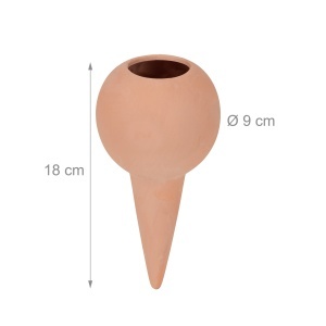 Set 4 Ghiuvete Automate pentru Udat Plante, Relaxdays, Terracotta, Compatibile cu Sticle PET - Img 4